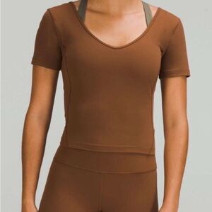 Lululemon Align T-shirt, Brown, New Without Tags, Brown